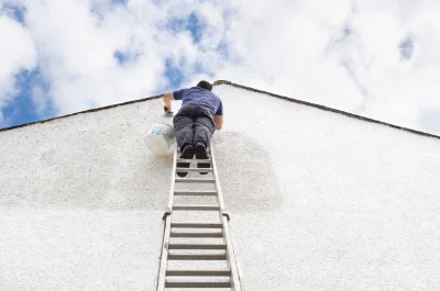 Peinture extérieure à Pierlas — façades et ravalement